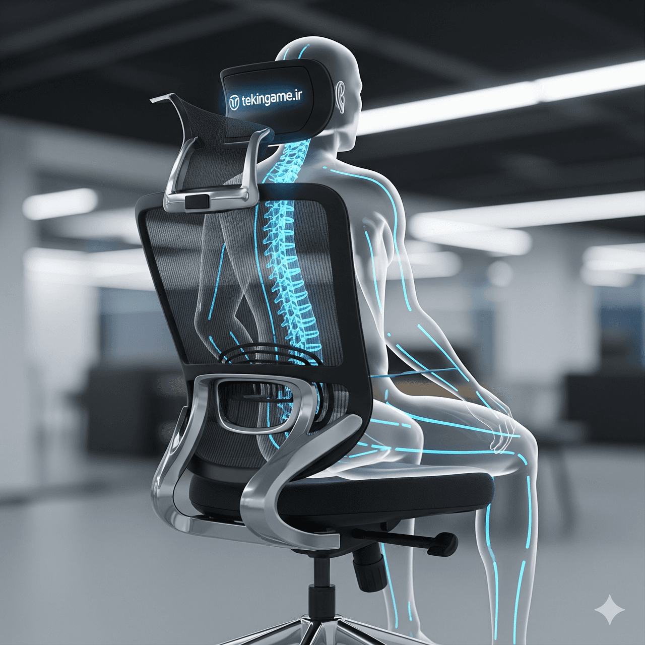 طراحی صندلی ارگونومیک: چرا حمایت از ستون فقرات حیاتی است?