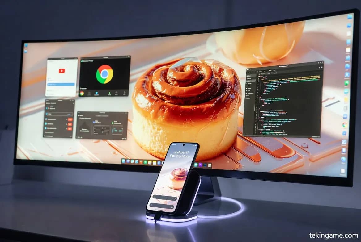 تسريبات أندرويد 17 (Cinnamon Bun): وضع سطح مكتب حقيقي، موت الحواسيب الرخيصة، وواجهة مستخدم "حية" (تحليل شامل)