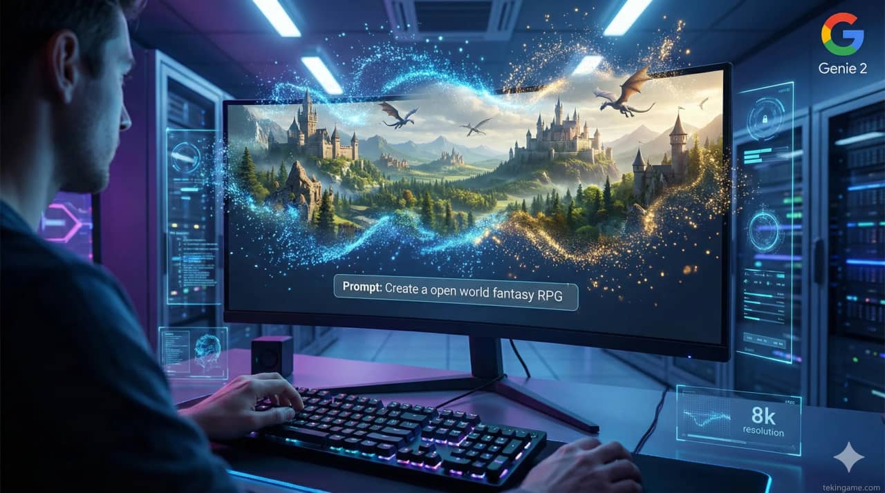 انقلاب Google Genie 2: وقتی هوش مصنوعی با یک جمله، بازی GTA میسازد! (بررسی کامل)