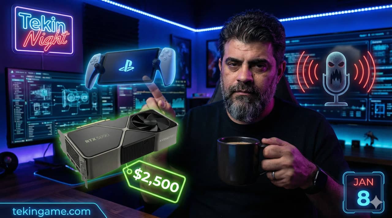تکین نایت ۸ ژانویه: بازگشت از خاموشی؛ سونی به جنگ استیم دک آمد، قیمت ۲۵۰۰ دلاری RTX 5090 و تریلر ترسناکی که کوجیما در تاریکی ساخت!