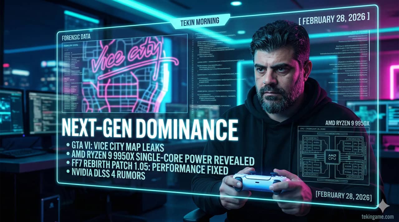 Tekin Morning (Feb 28): GTA 6 Final Release Date, AMD's Monster CPU & Final Fantasy Exclusivity Ends