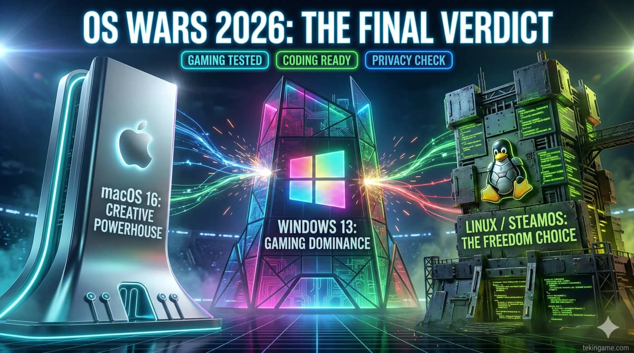 Mac vs Windows vs Linux in 2026: The Final OS War — Gaming, Coding, Privacy & Cost Compared