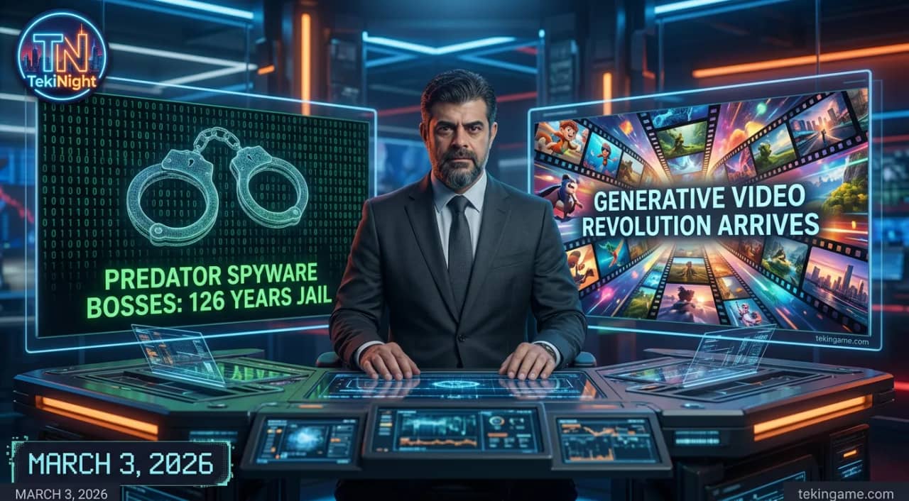 تکین نایت ۳ مارس: سقوط امپراتوری جاسوسی پرداتور و انفجار ویدیوهای مولد AI
