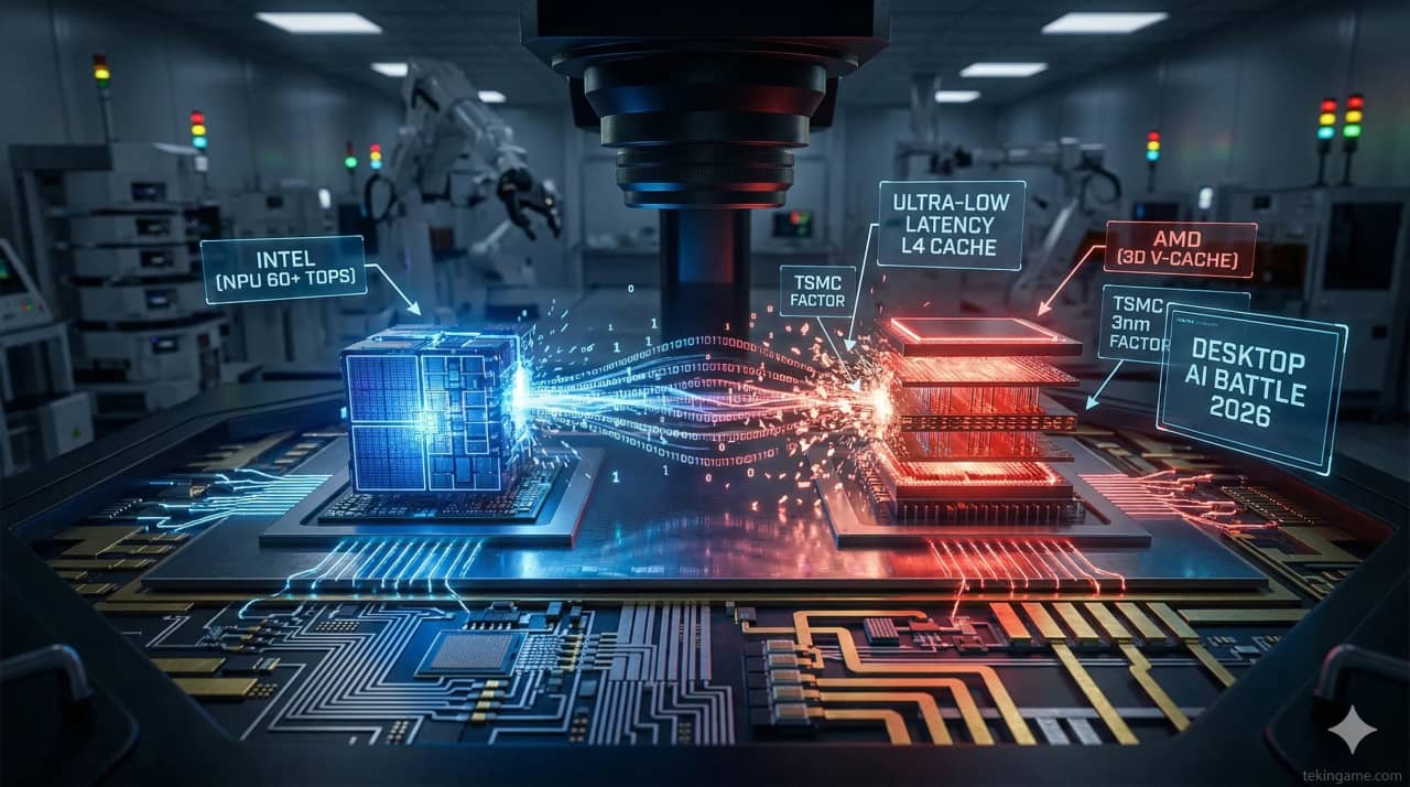 حرب الذكاء الاصطناعي على سطح المكتب 2026: Intel Core Ultra 200K+ ضد AMD Ryzen AI PRO 400