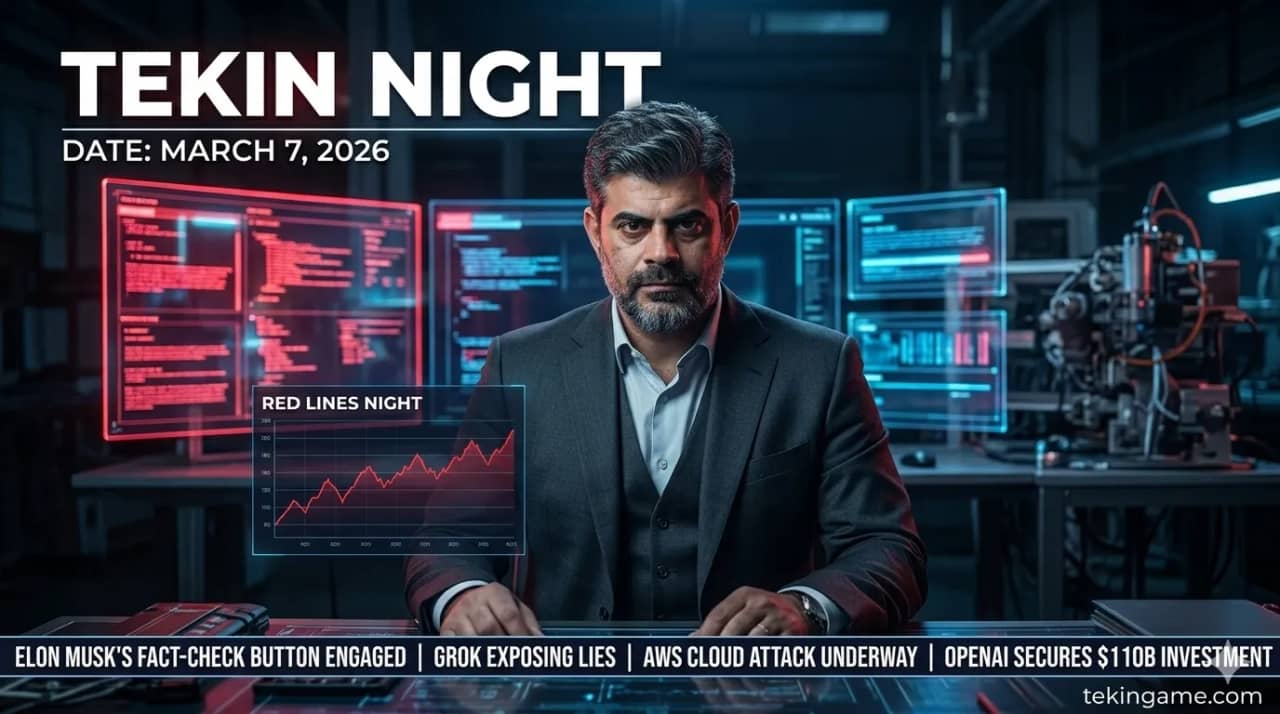 تکین نایت ۷ مارس ۲۰۲۶: شب خطوط قرمز؛ وقتی فناوری مرزها را جابهجا کرد