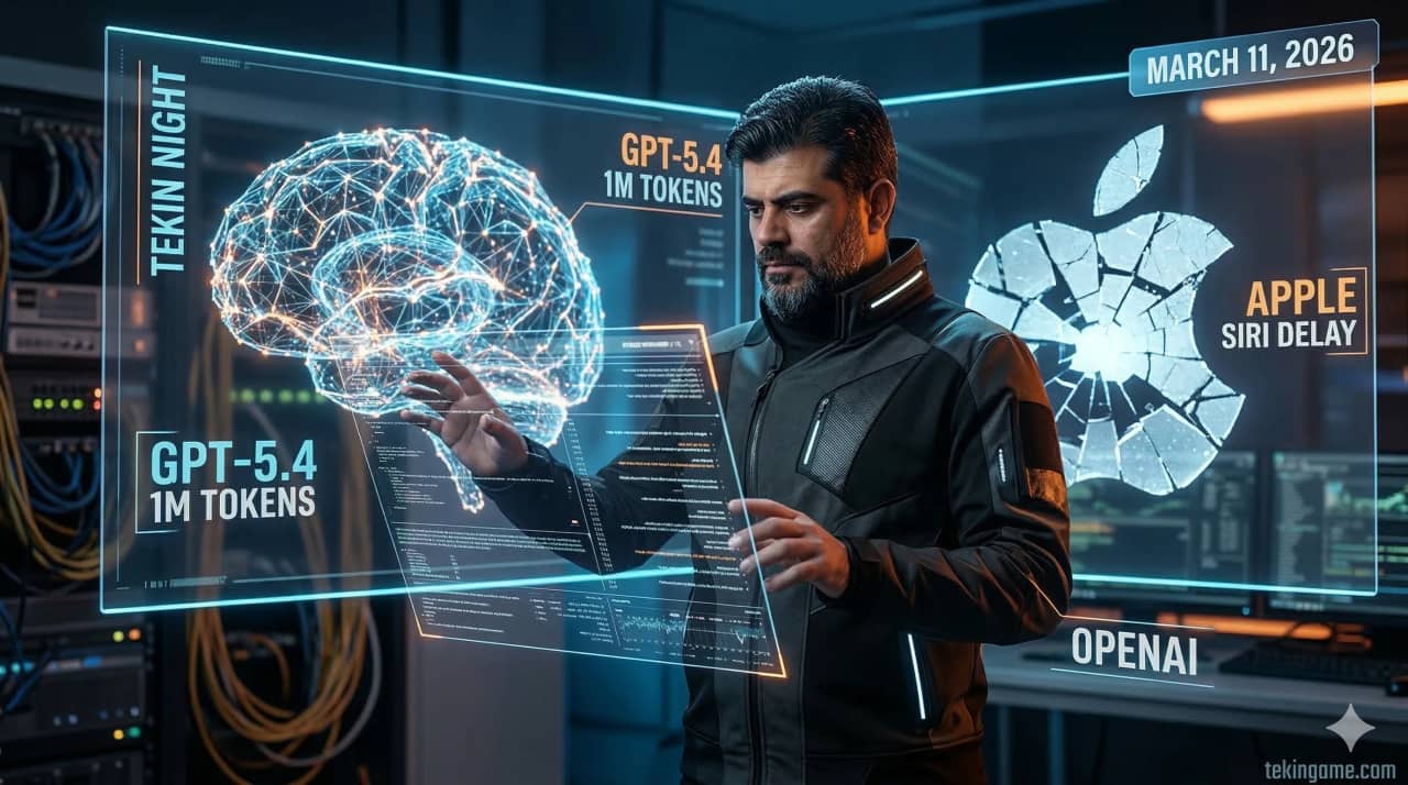 Tekin Night March 11: From GPT-5.4 with 1M Tokens to Apple Siri Delays